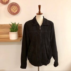 Vintage Black Suede Jacket